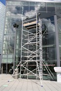 A Scaffolding Tower fully erect, call to hire one on 08447 741 112 
